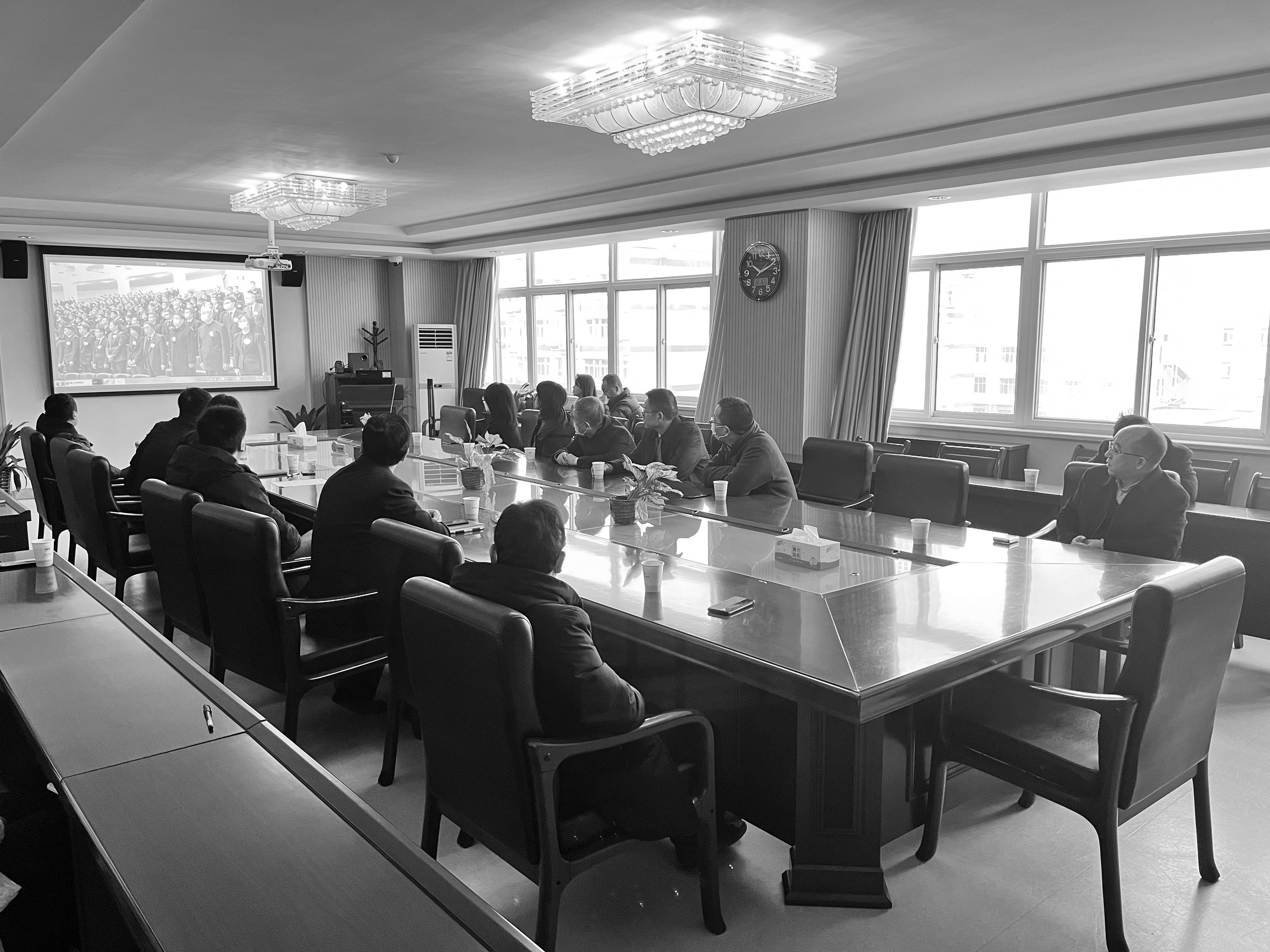 公司党委组织全体党员干部职工收听收看江泽民同志追悼大会