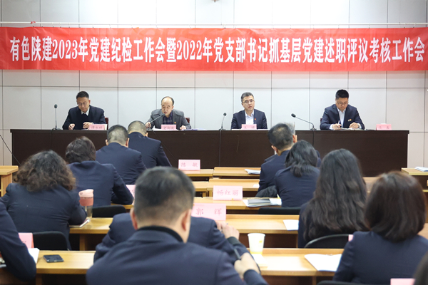 公司召开2023年党建纪检工作会暨  2022年党支部书记抓基层党建述职评议考核工作会   